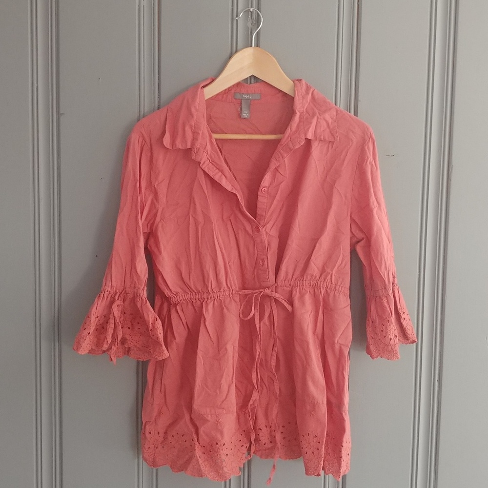 Apt. 9 Boho Hippie 3/4 Sleeve Blouse